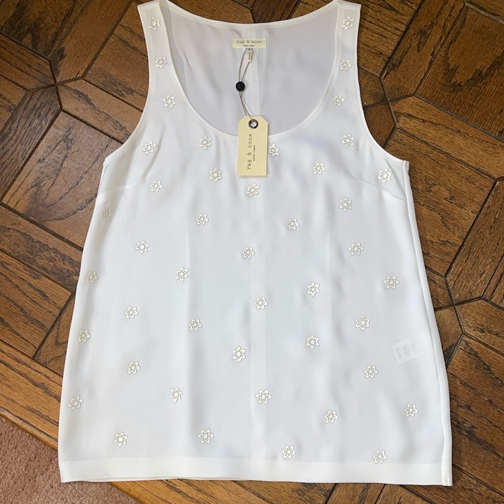 RAG AND BONE White Dixie Tank S *NEW*